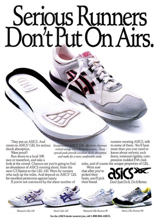 History of shop asics running shoes